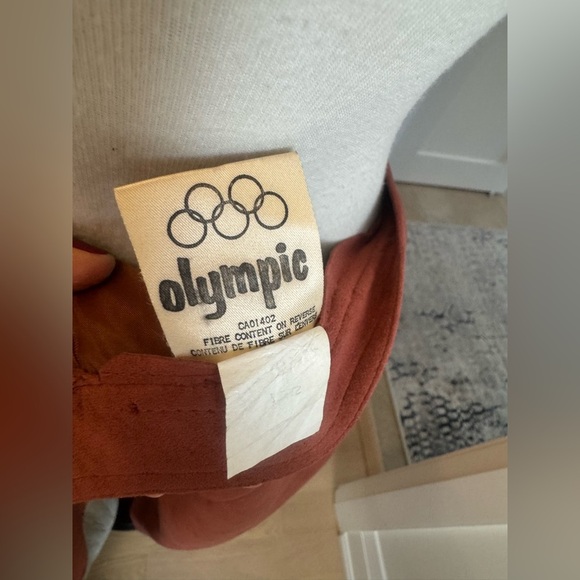 Vintage 70s Olympic Faux Suede Midi Skirt – Rust Brown – Size 12 - Picture 9 of 10